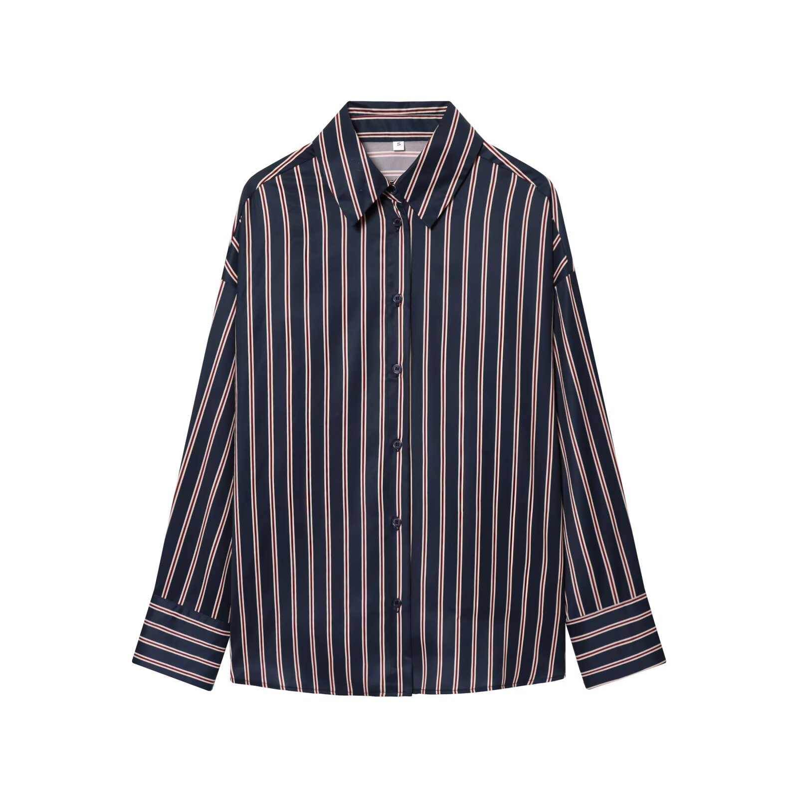 Gestreiftes Damen-Shirt, trendiges Modetop KUN-00029