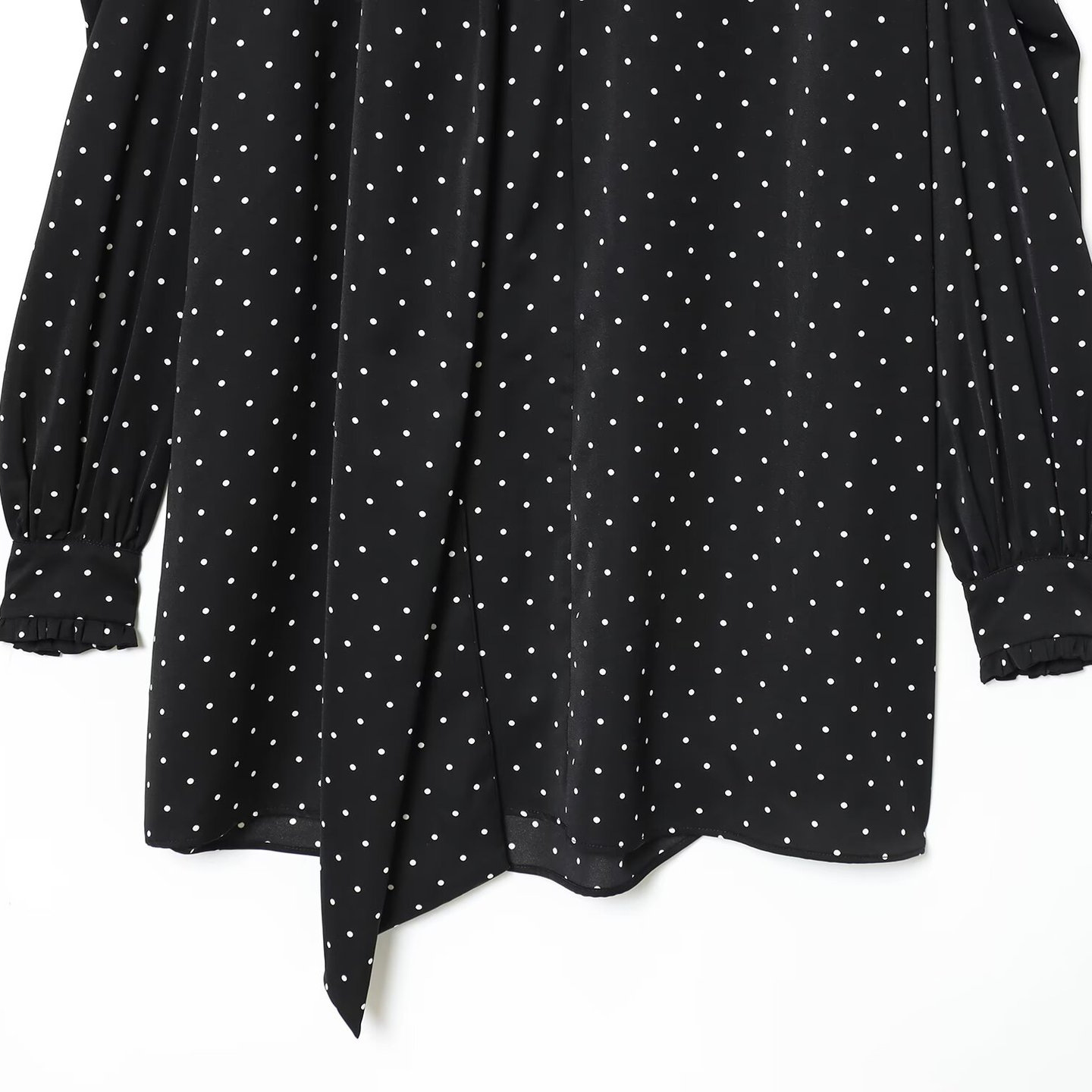 Women's Polka Dot Scarf Dress - Stylish European Style KUN-00134