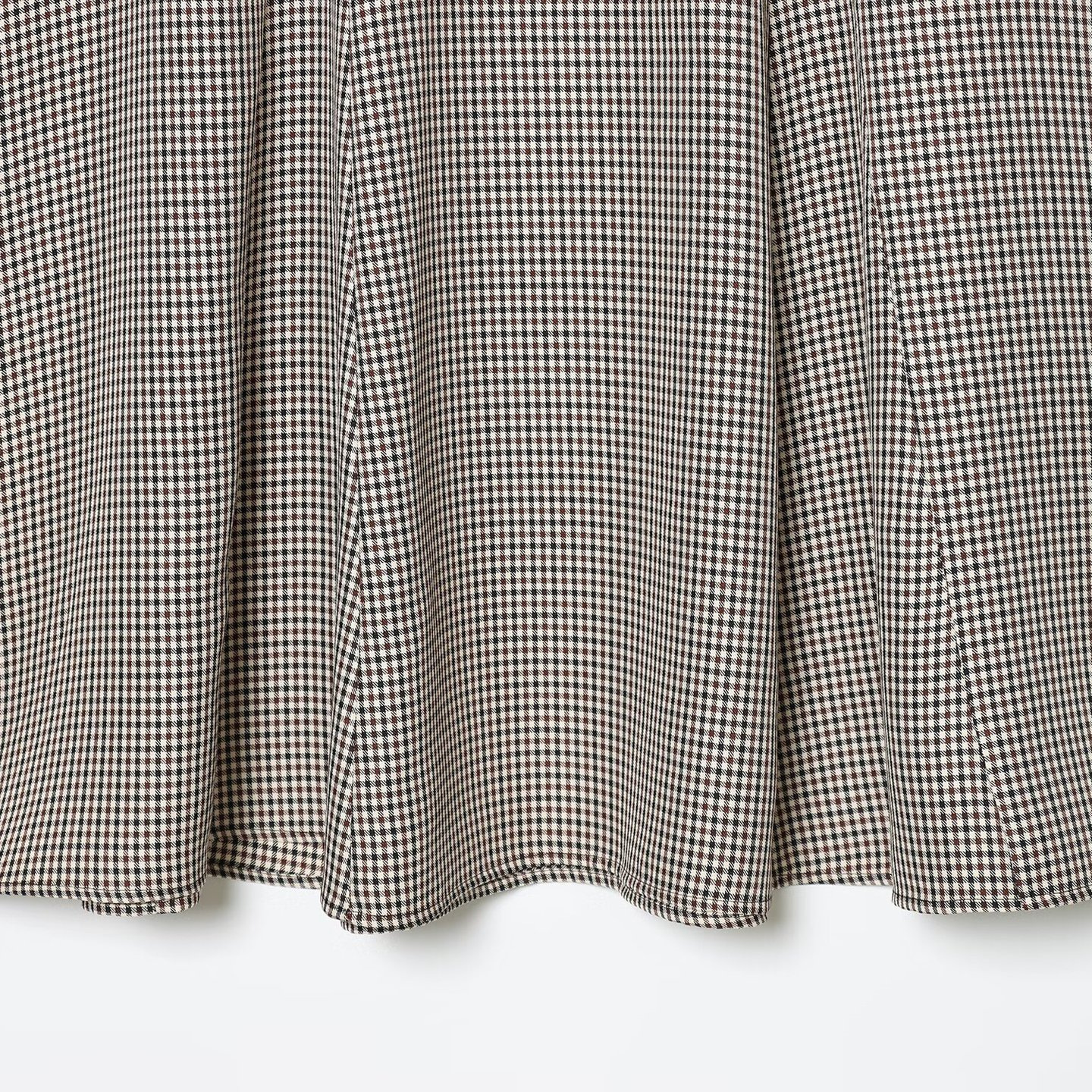 Houndstooth Belted Cape Midi Dress KUN-00010