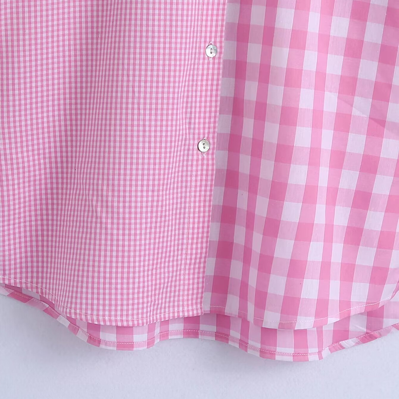 Women's Patchwork Blouse Chic Versatile Top KUN-00014