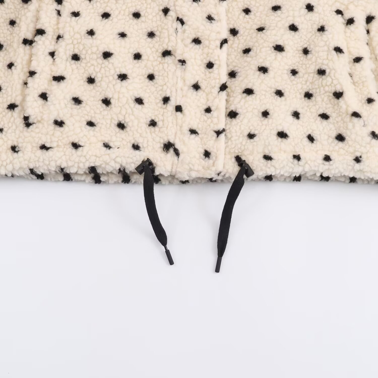 Fleece Dot Jacket - Women's Trendy Casual Outerwear KUN-00177