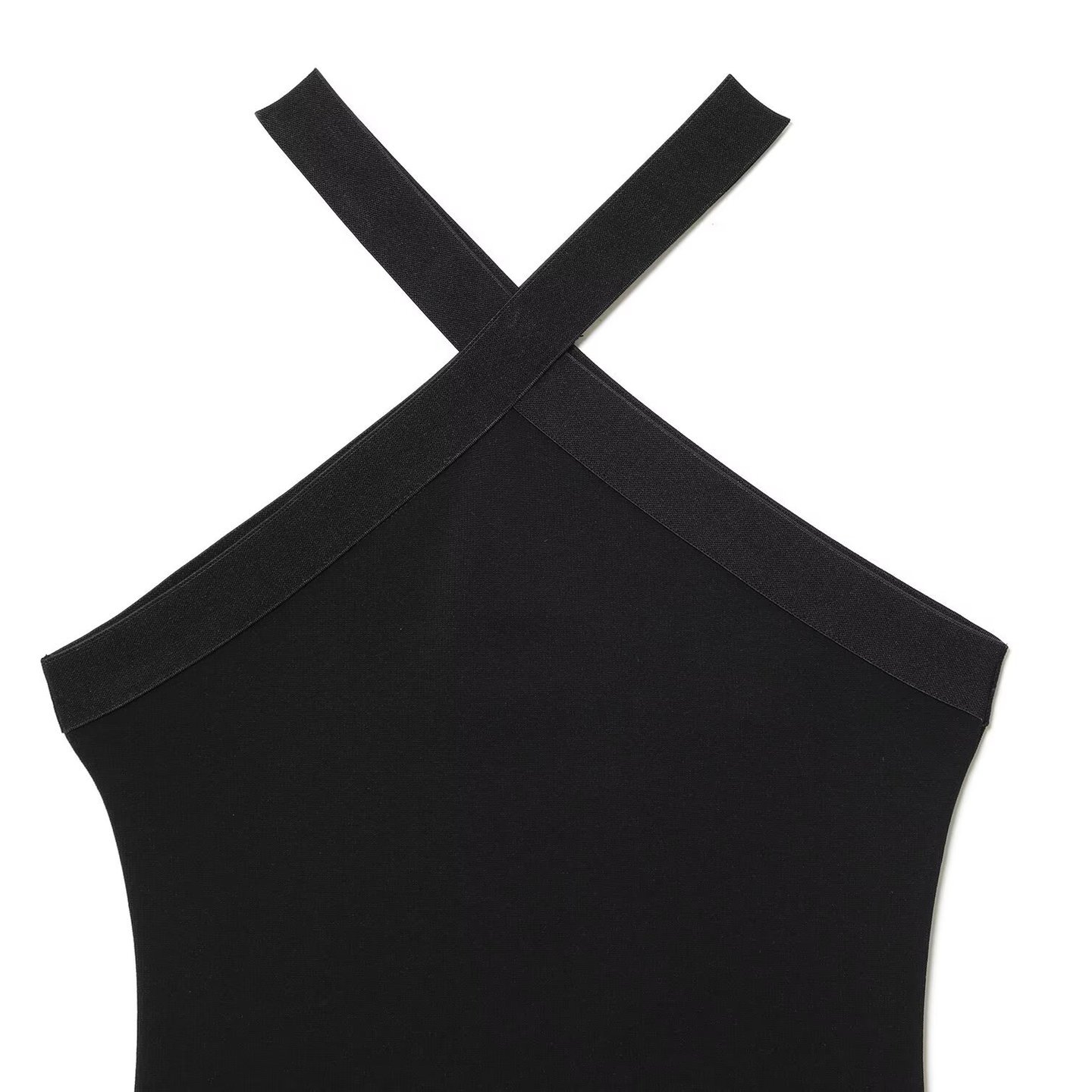 Vestido ajustado con borlas y cuello halter para mujer KUN-00025