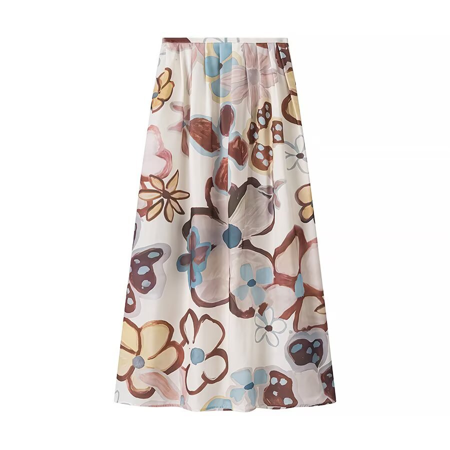 Conjunto clásico de moda con estampado floral para mujer KUN-00011