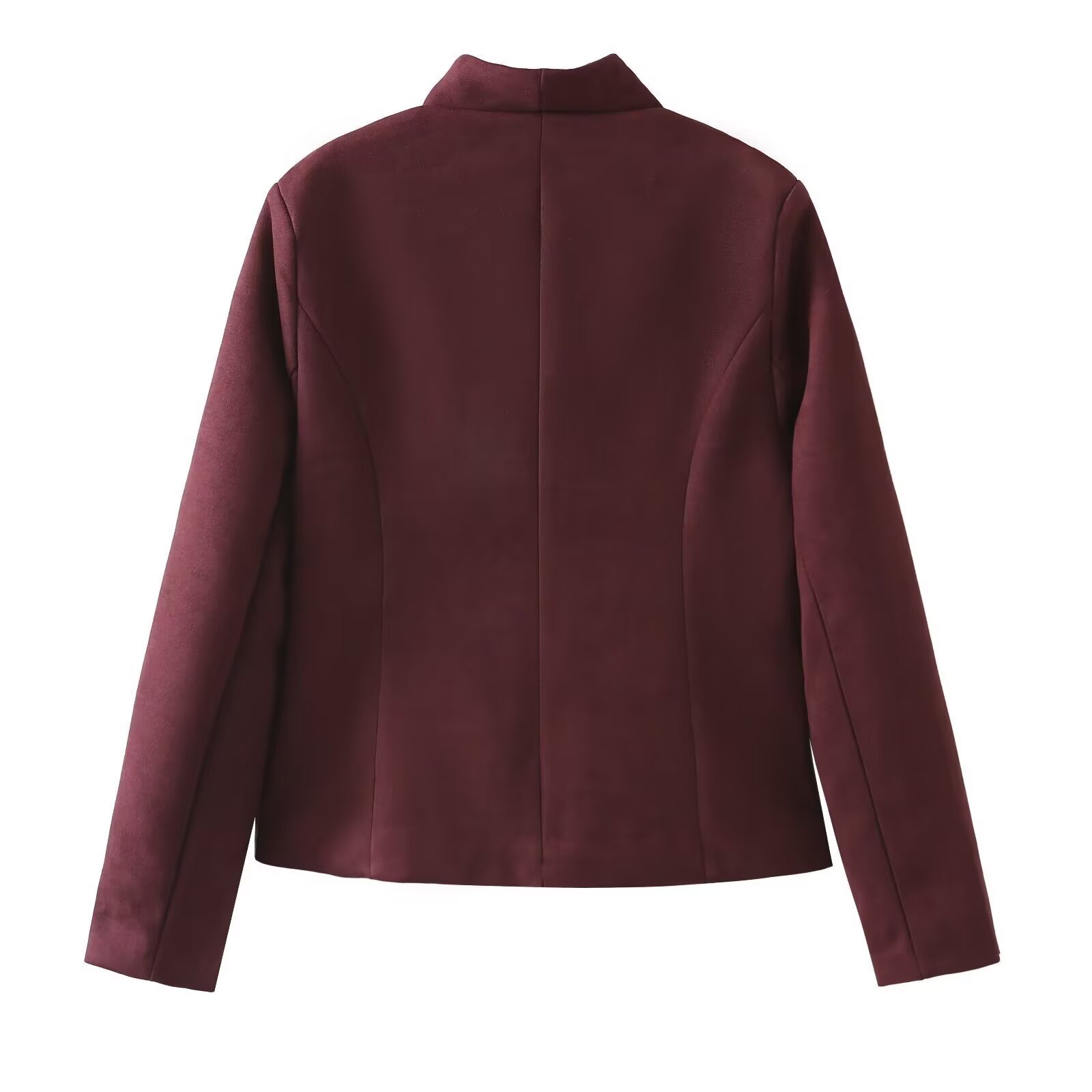 Veste cintrée à col montant unie - Vêtements d'extérieur décontractés et élégants KUN-00161