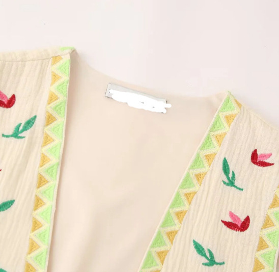 Embroidered Vest Stylish Women's Sleeveless Top KUN-00006