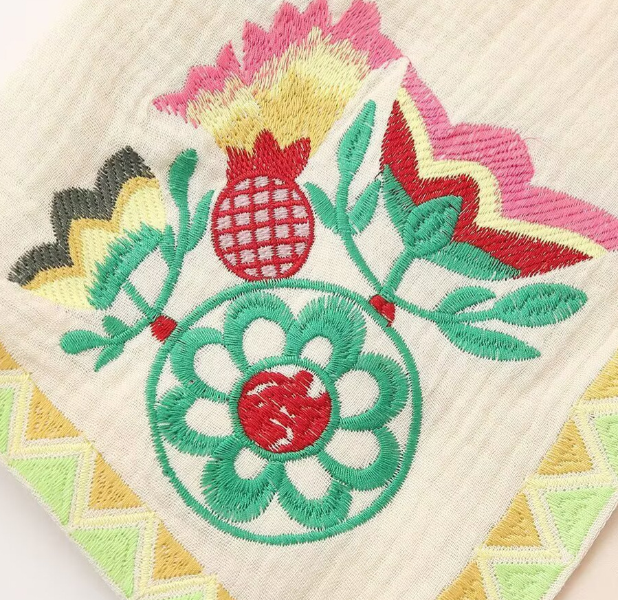 Embroidered Vest Stylish Women's Sleeveless Top KUN-00006