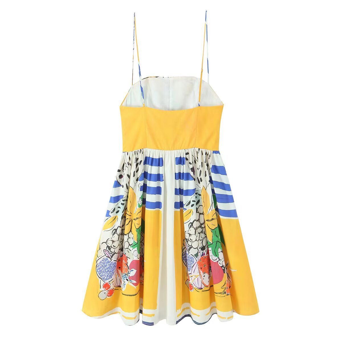 Cotton Fruit Print Dress - Chic Classic Versatile KUN-00121