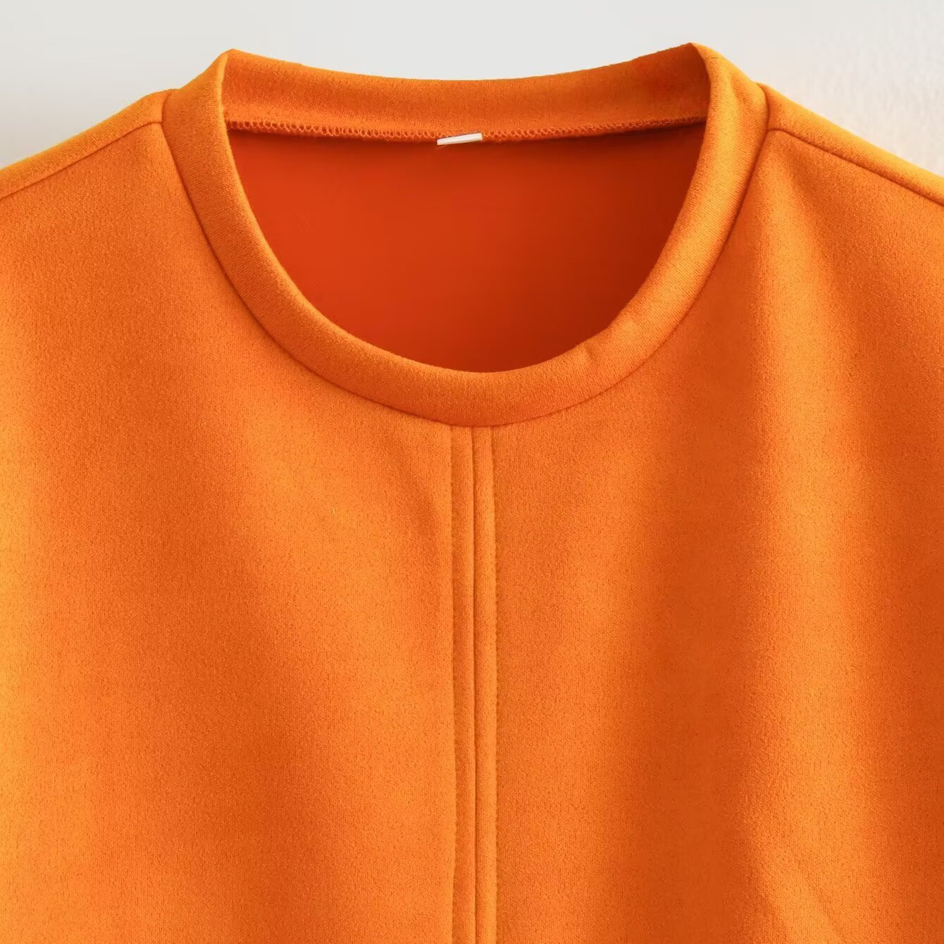 Vestido de ante elegante, versátil y clásico KUN-00010