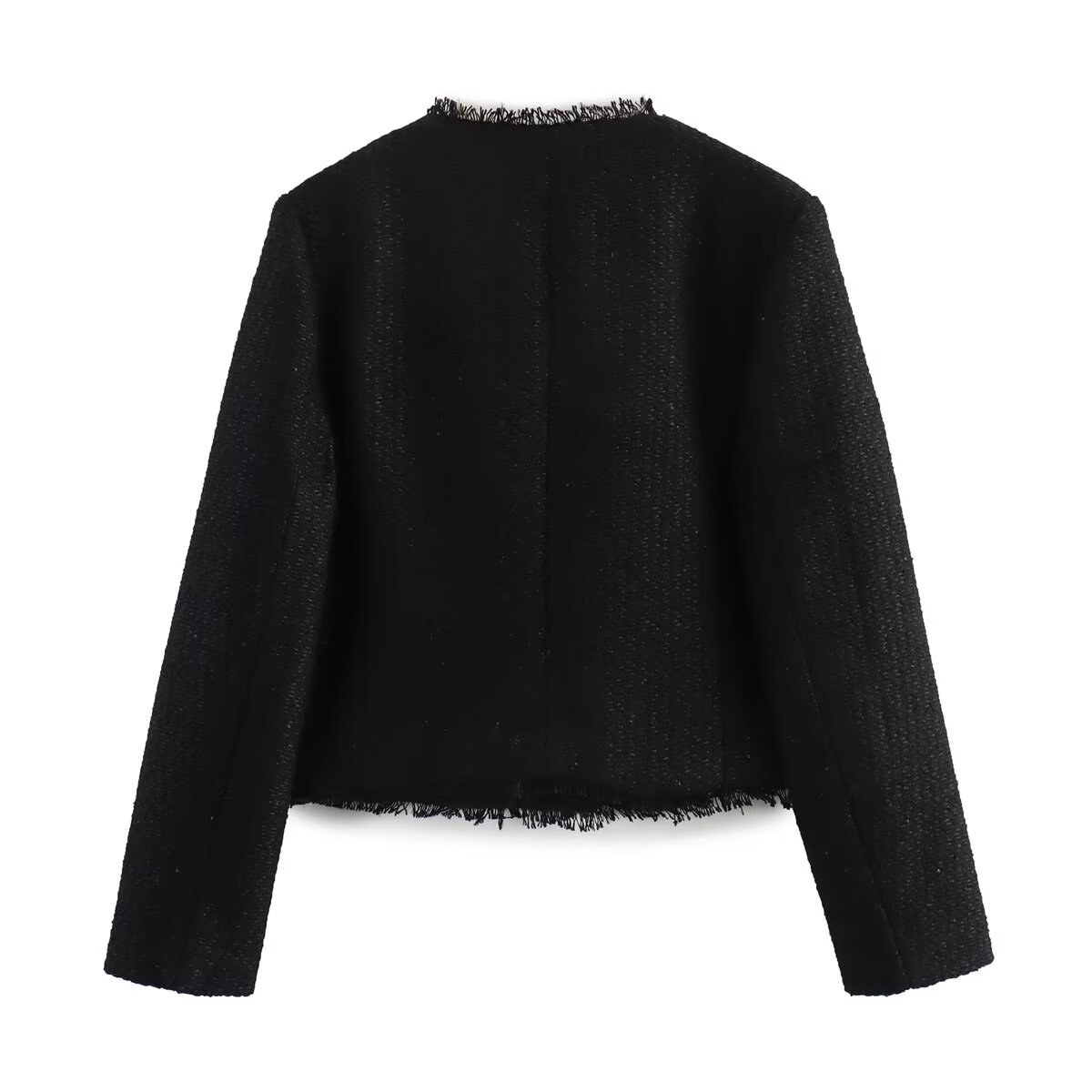 Chaqueta corta de tweed - Prenda exterior informal brillante KUN-00016