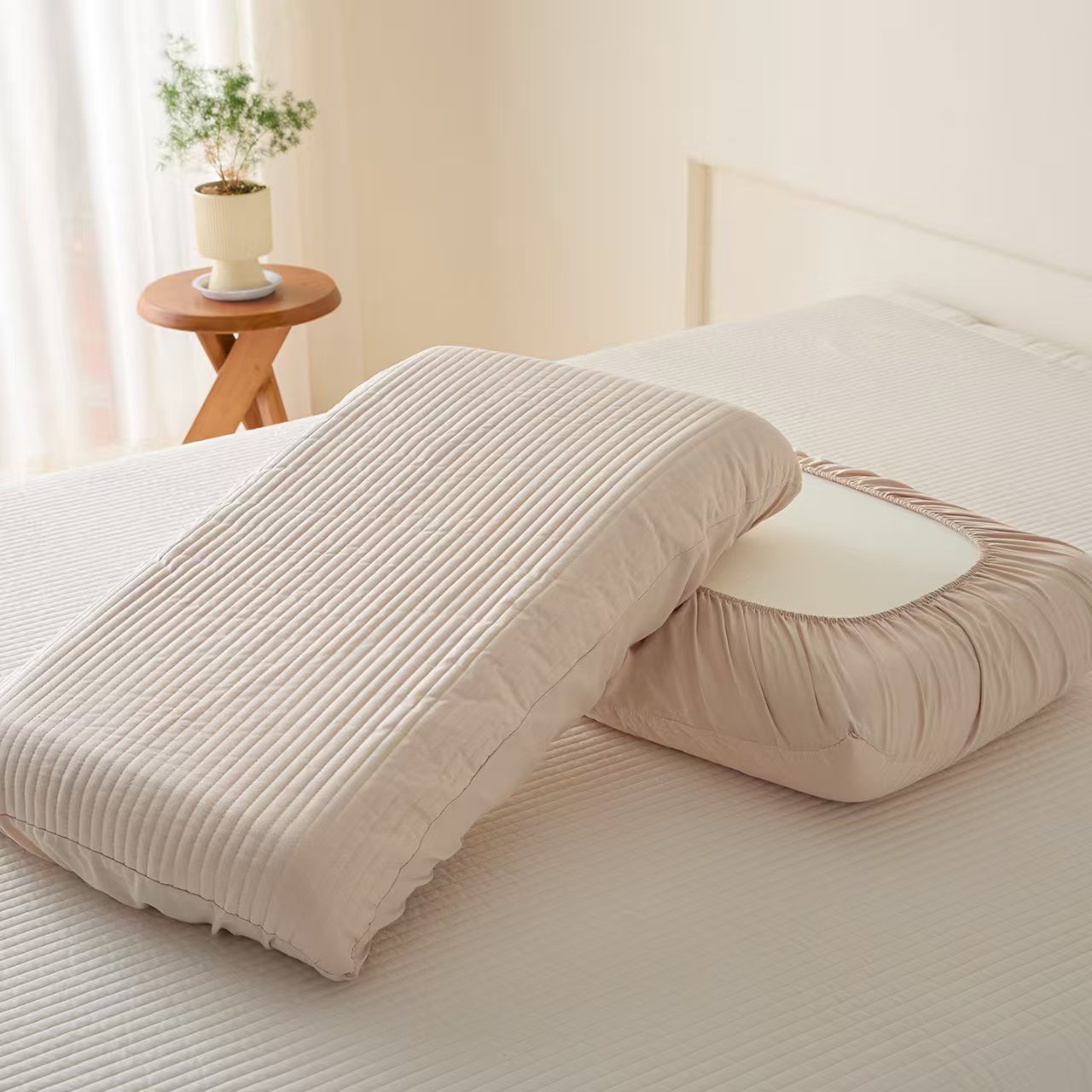 Universal Quilted Super Soft Cotton Pillowcase 2-Piece Set - Travel Hygiene Cover