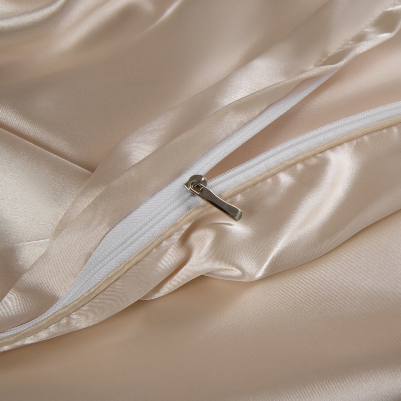 Luxury Mulberry Silk 3-Piece Bedding - Premium Soft Satin Duvet Cover & Pillowcase Set