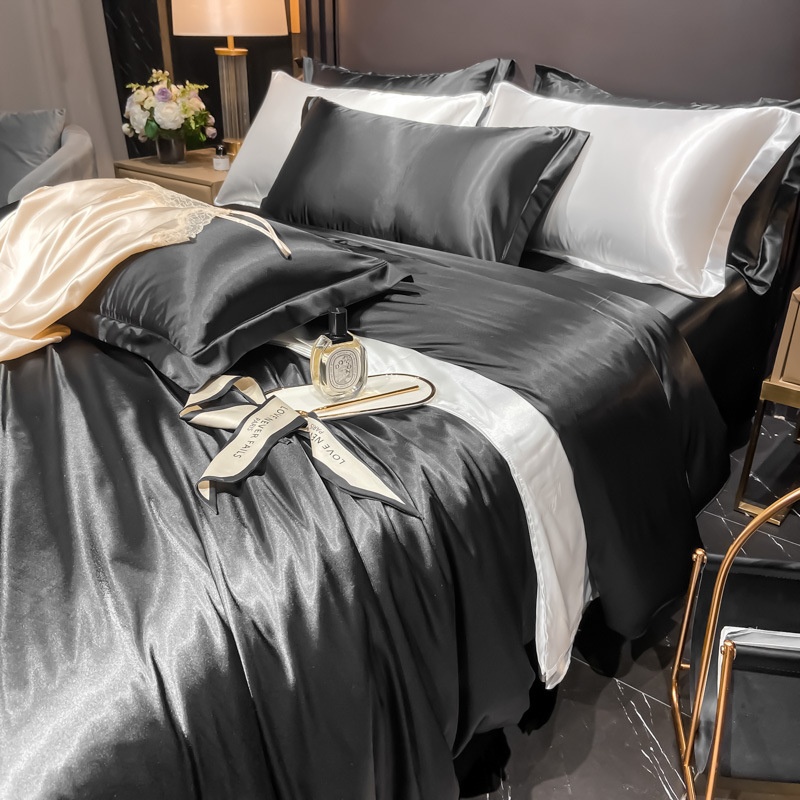 Luxury Silk 4-Piece Bedding Set - Premium Satin Bed Sheets