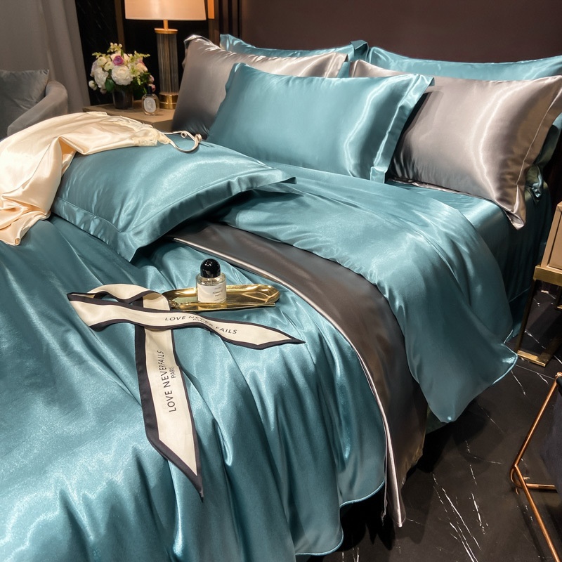 Luxury Silk 4-Piece Bedding Set - Premium Satin Bed Sheets