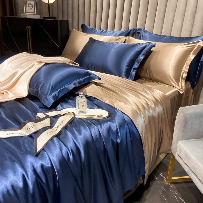 Luxury Silk 4-Piece Bedding Set - Premium Satin Bed Sheets