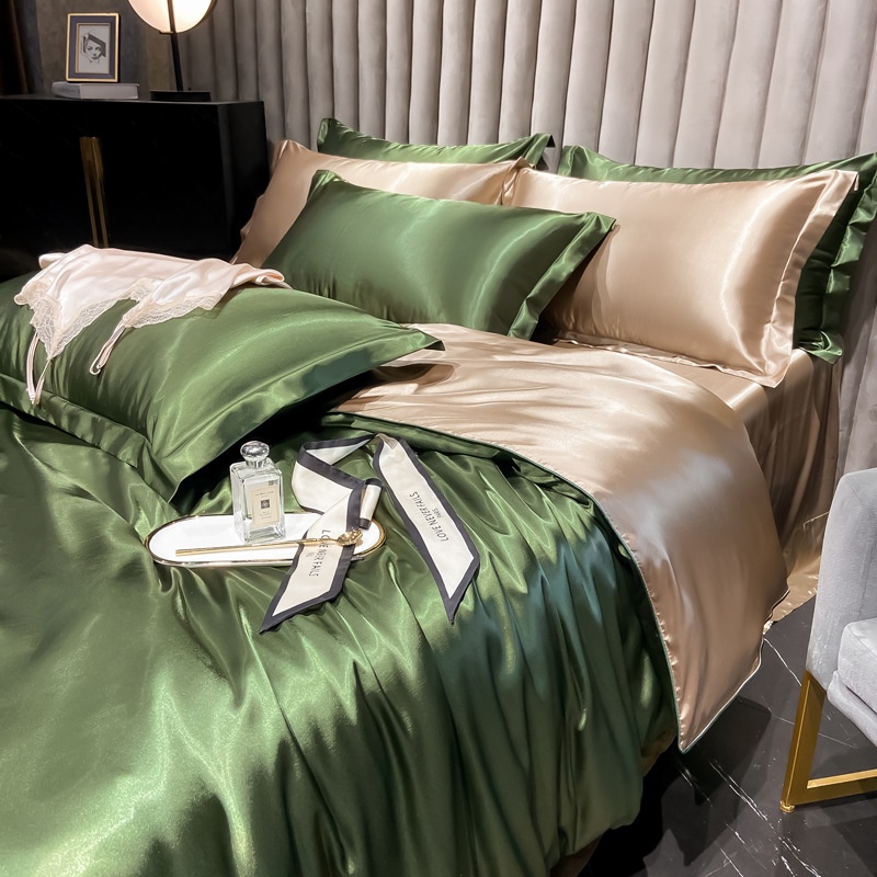 Luxury Silk 4-Piece Bedding Set - Premium Satin Bed Sheets