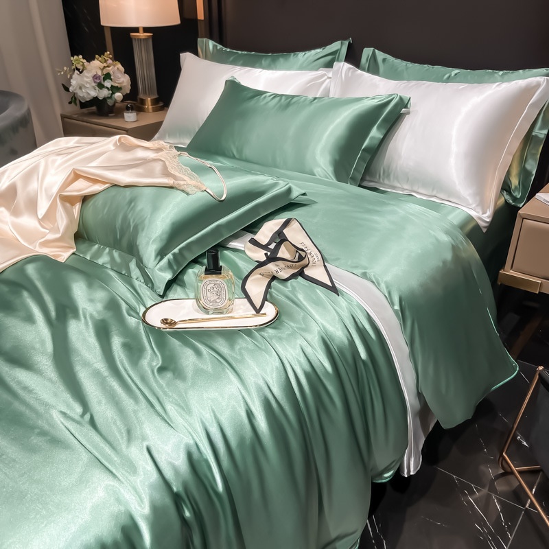 Luxury Silk 4-Piece Bedding Set - Premium Satin Bed Sheets