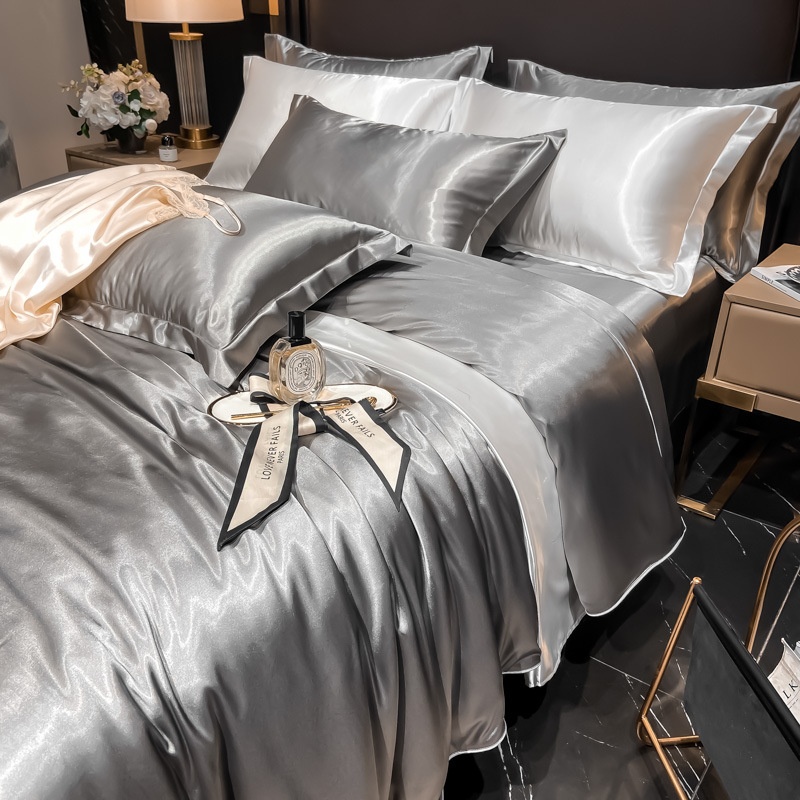 Luxury Silk 4-Piece Bedding Set - Premium Satin Bed Sheets