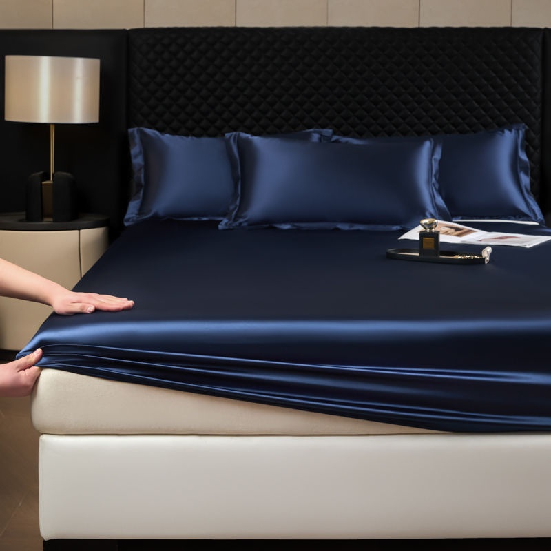 Mulberrry Silk Fitted 3-Piece Sheet Set - Premium Bed Sheet & Pillowcase Set