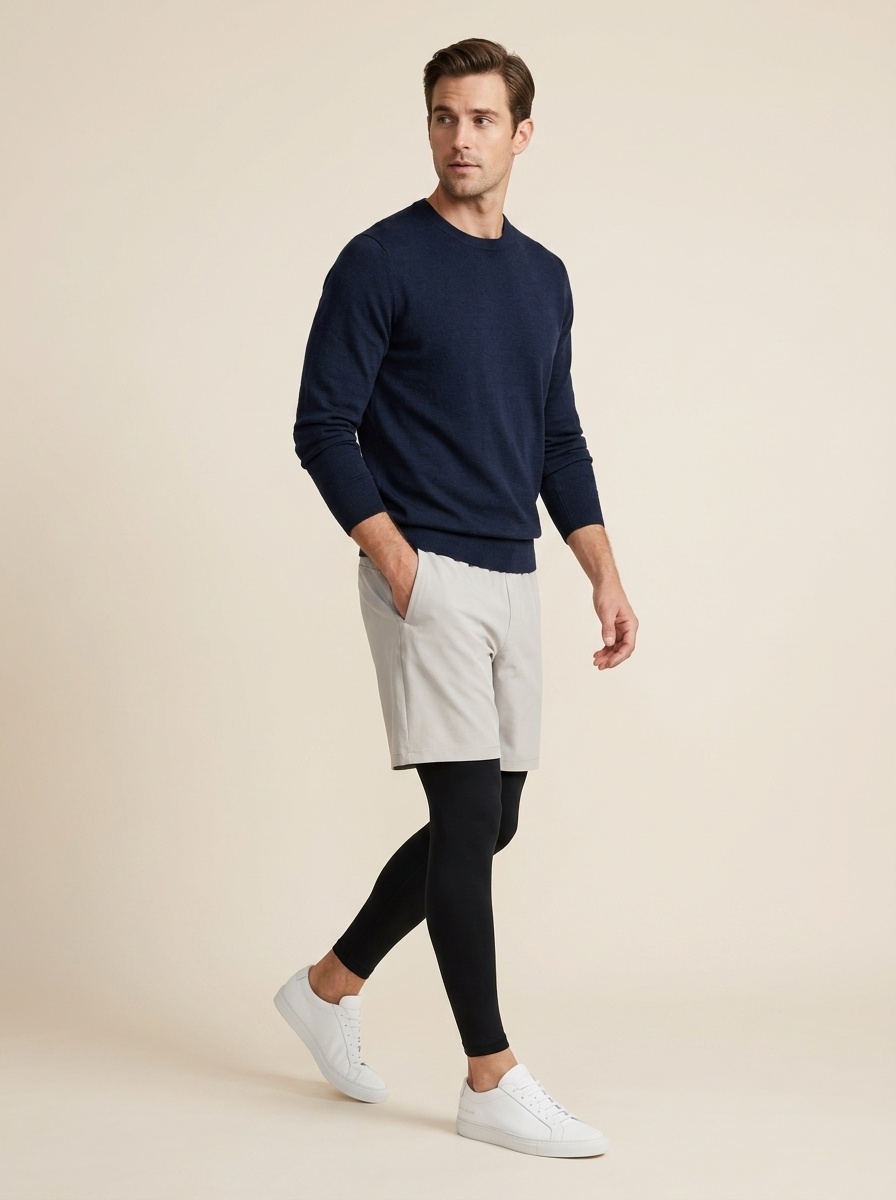 Pantaloncini sportivi da uomo in tessuto Teflon ad asciugatura rapida con tasche con cerniera.