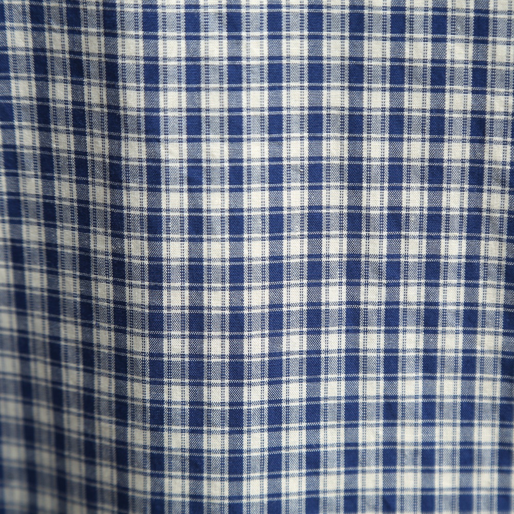 Camicia da uomo classica a quadri a maniche lunghe con bottoni