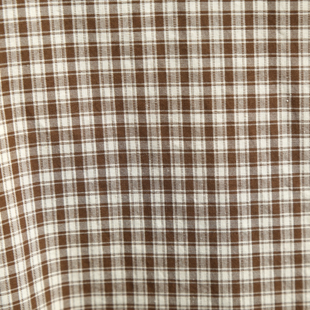 Camicia da uomo classica a quadri a maniche lunghe con bottoni