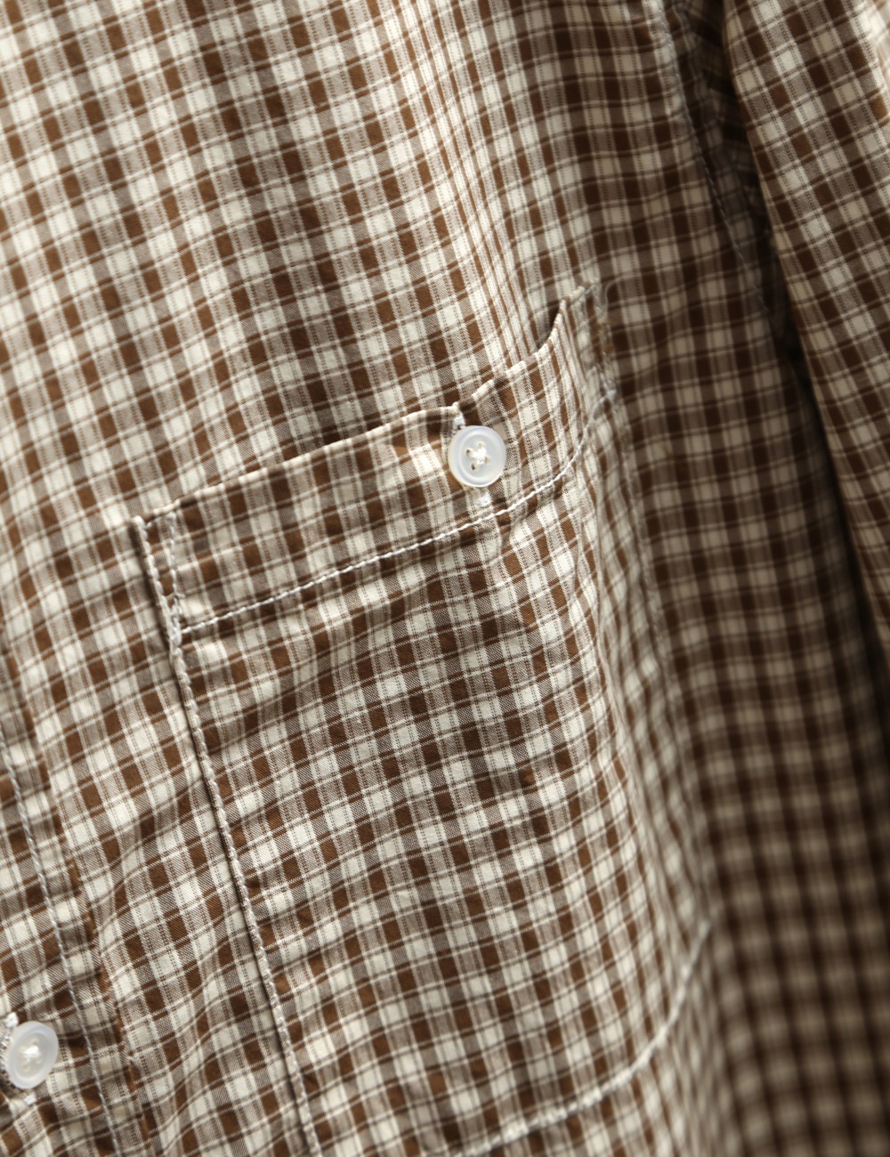 Camicia da uomo classica a quadri a maniche lunghe con bottoni