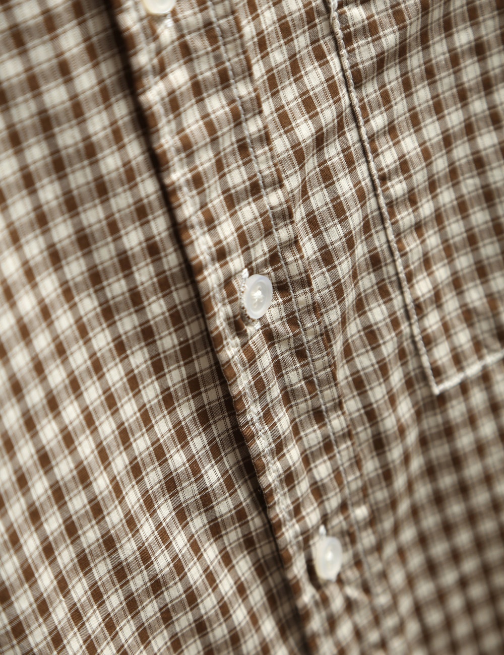 Camicia da uomo classica a quadri a maniche lunghe con bottoni