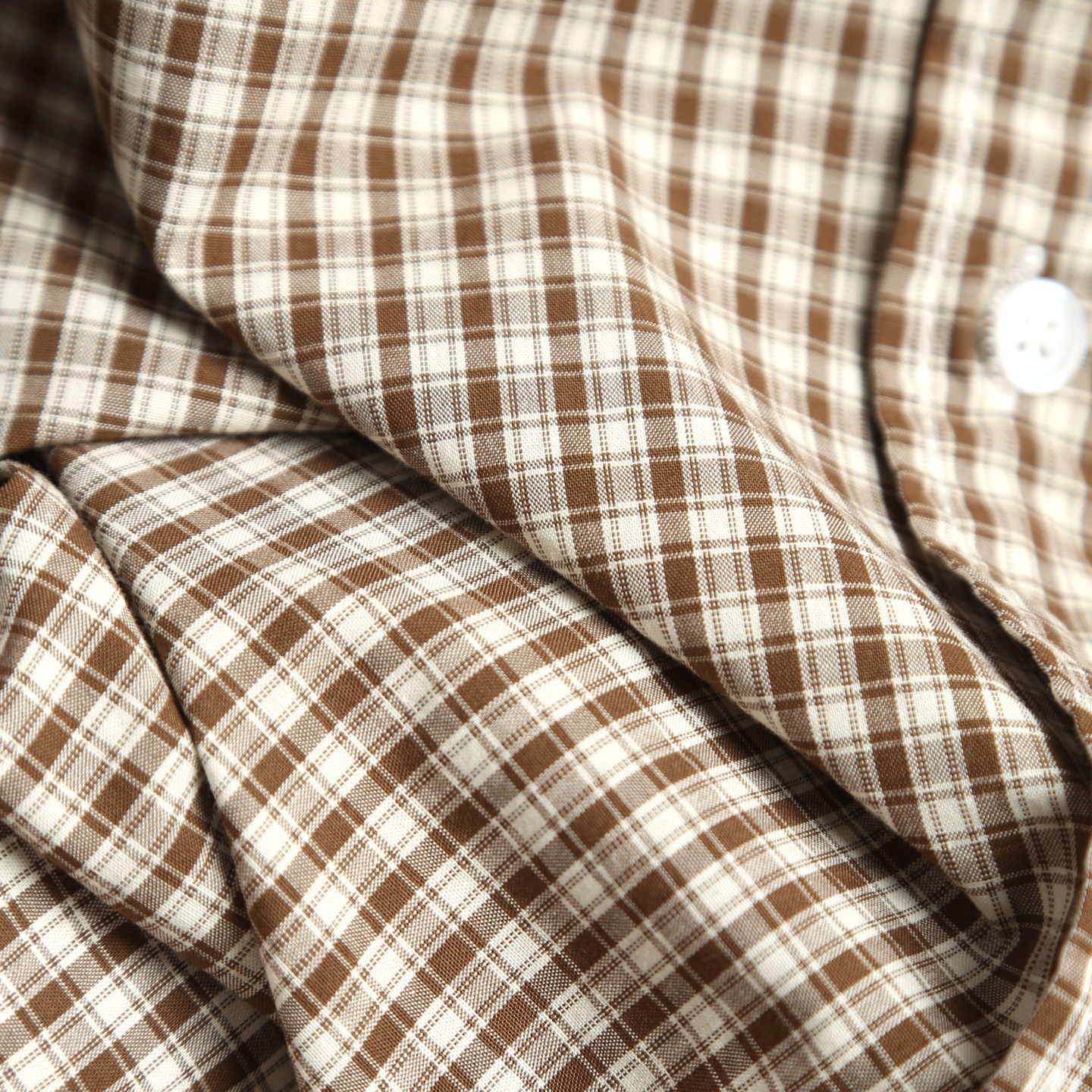 Camicia da uomo classica a quadri a maniche lunghe con bottoni
