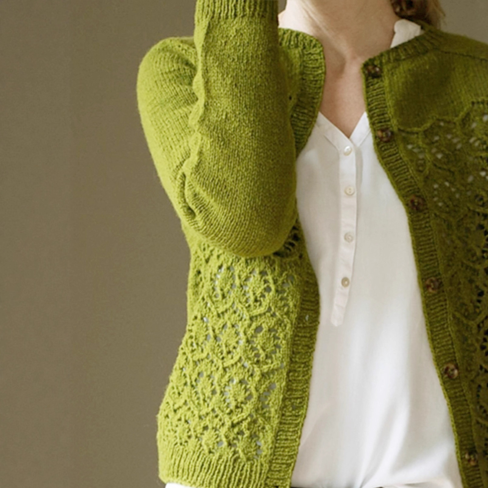 Knitted Cardigan Women's Open Front Lightweight Spring Autumn SSU-00094