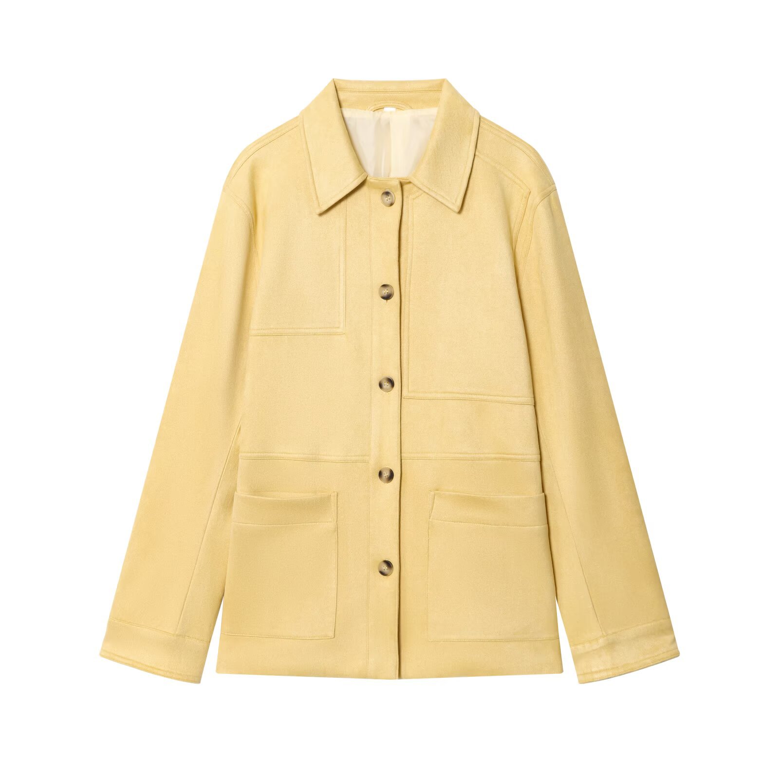 Suède jasje voor dames, casual en veelzijdig, KUN-00224