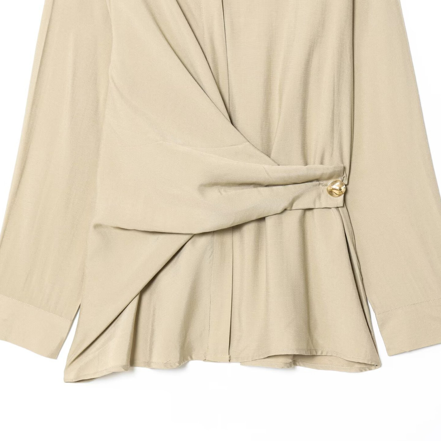 Inspired Women's Double-Breasted Shirt with Gold Buttons KUN-00124