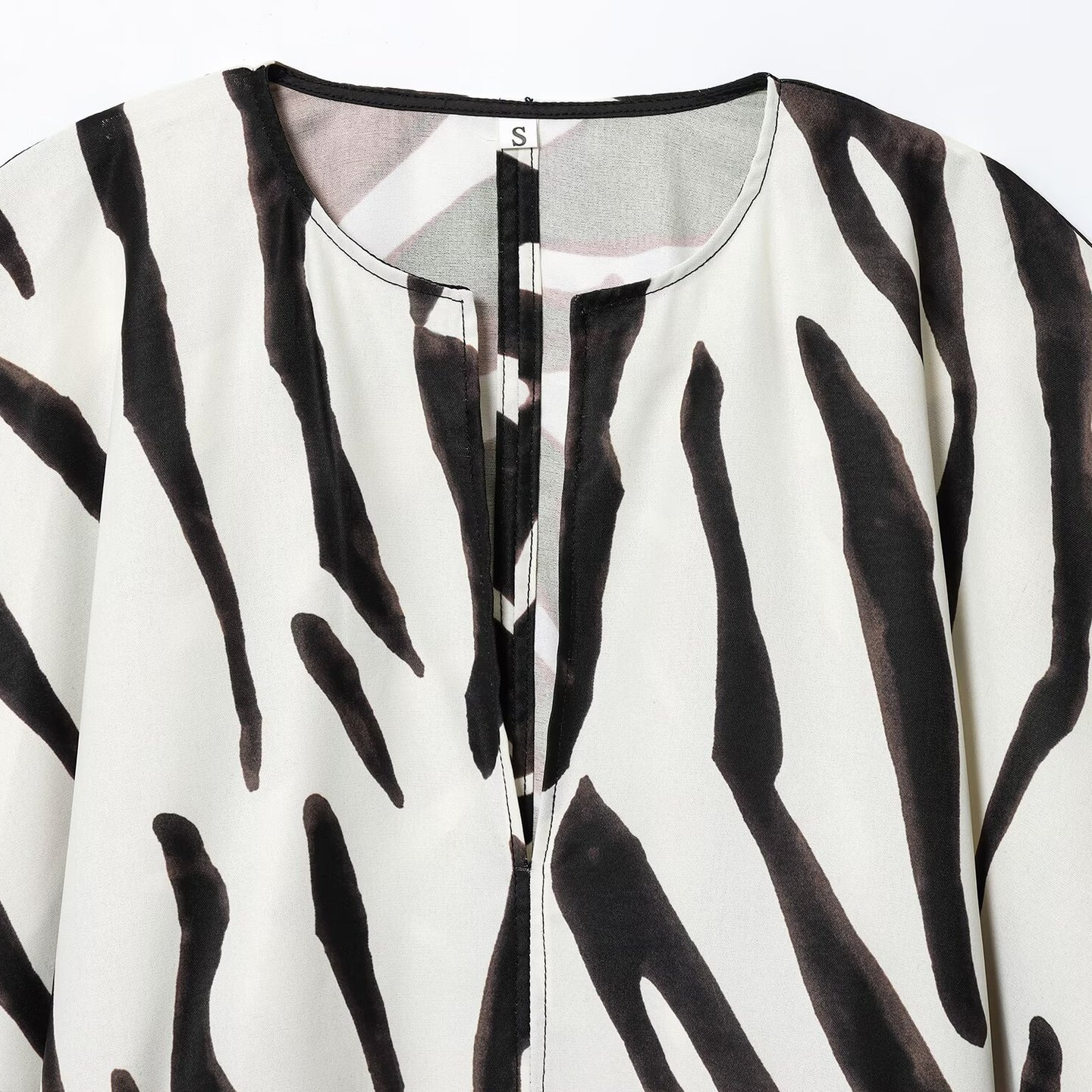 Animal Print Top - Stylish European Style Blouse KUN-00014