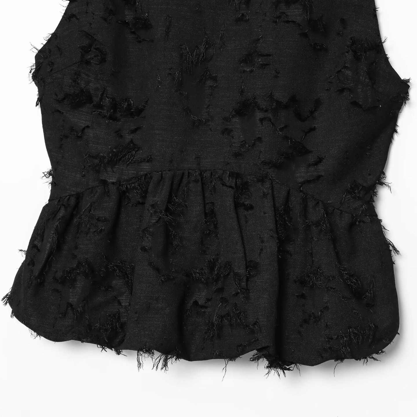 Jupe en jean pour femme avec ourlet asymétrique et franges tendance KUN-00045