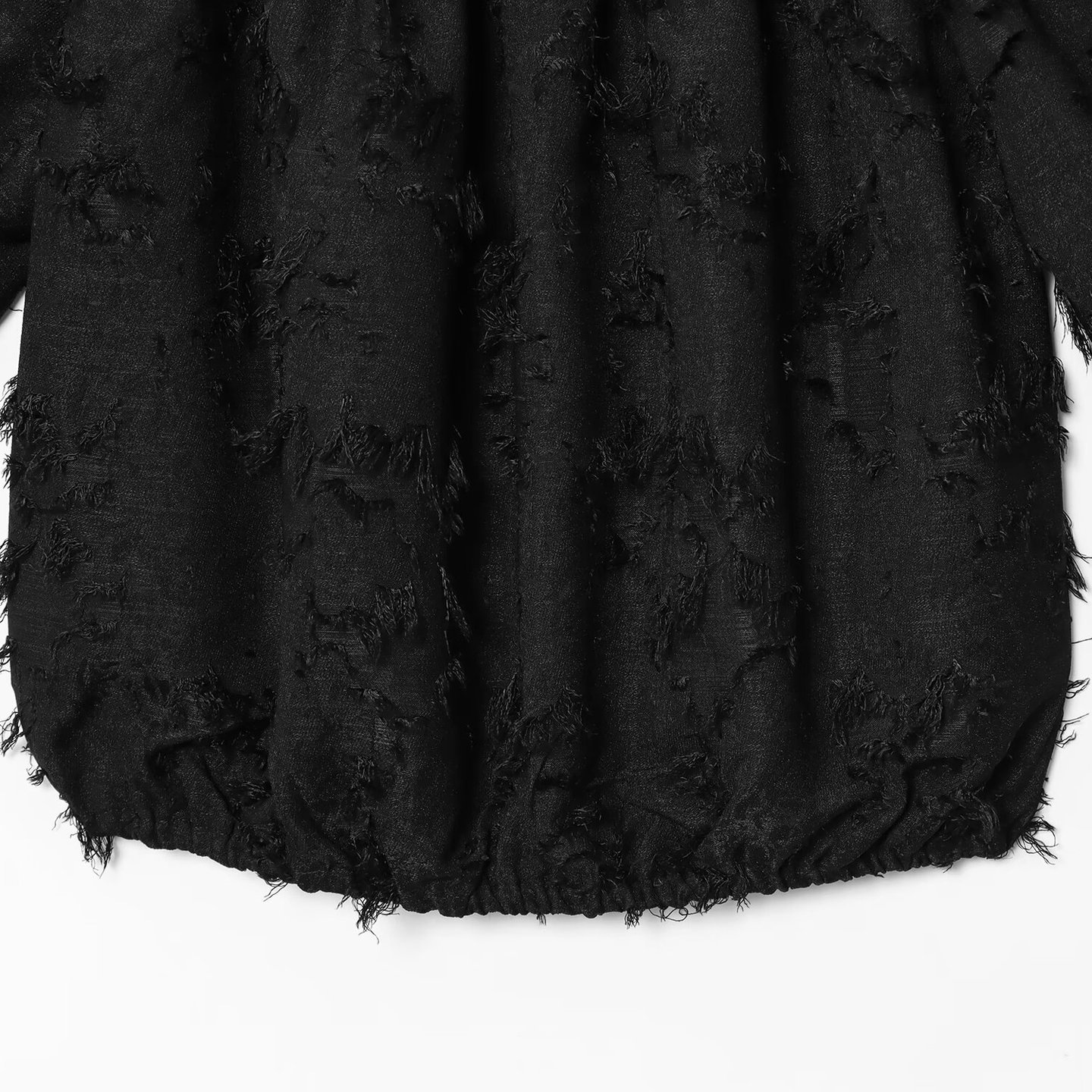 Women's Bubble Top - Stylish Raw Edge Blouse KUN-00012