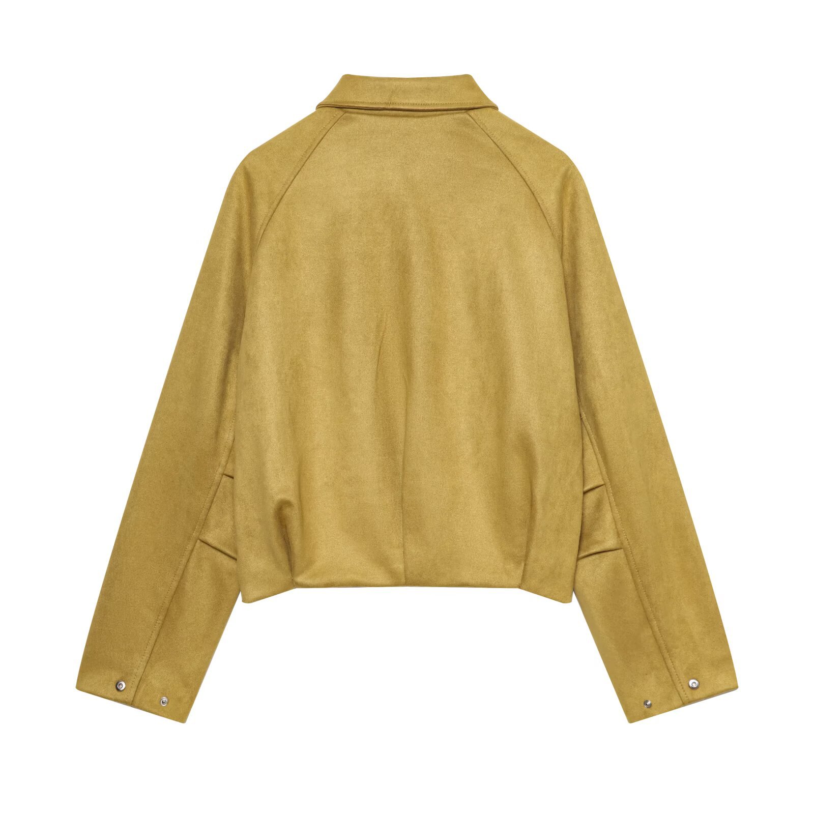 Chaqueta bomber de ante sintético - Estilo aviador para mujer KUN-00218