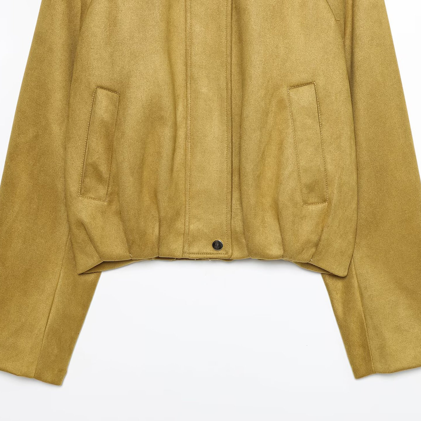 Chaqueta bomber de ante sintético - Estilo aviador para mujer KUN-00218