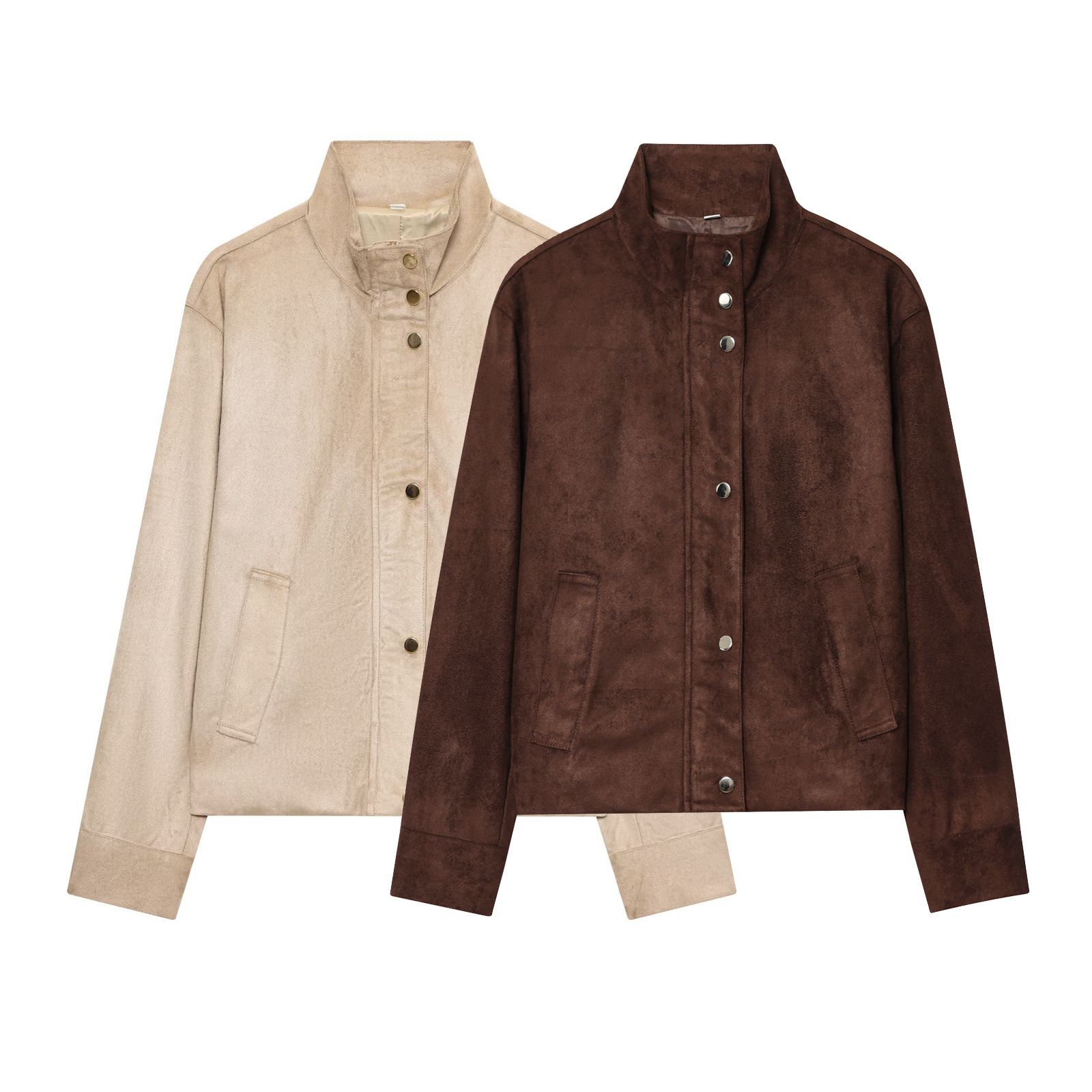 Bikerjack van imitatie suède - Stijlvol damesjack KUN-00223