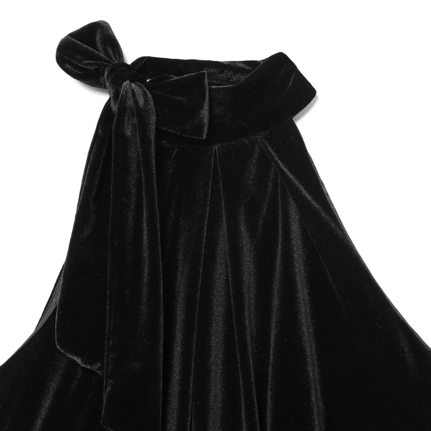 Velvet Bow Blouse Balloon Sleeve Top KUN-00127