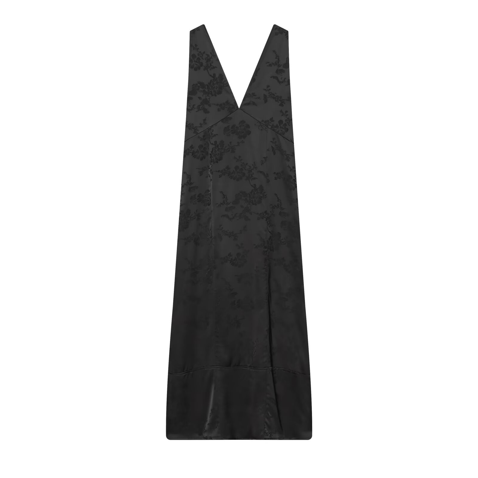 Vestido midi de jacquard - Elegante vestido clásico de corte A para mujer KUN-00055