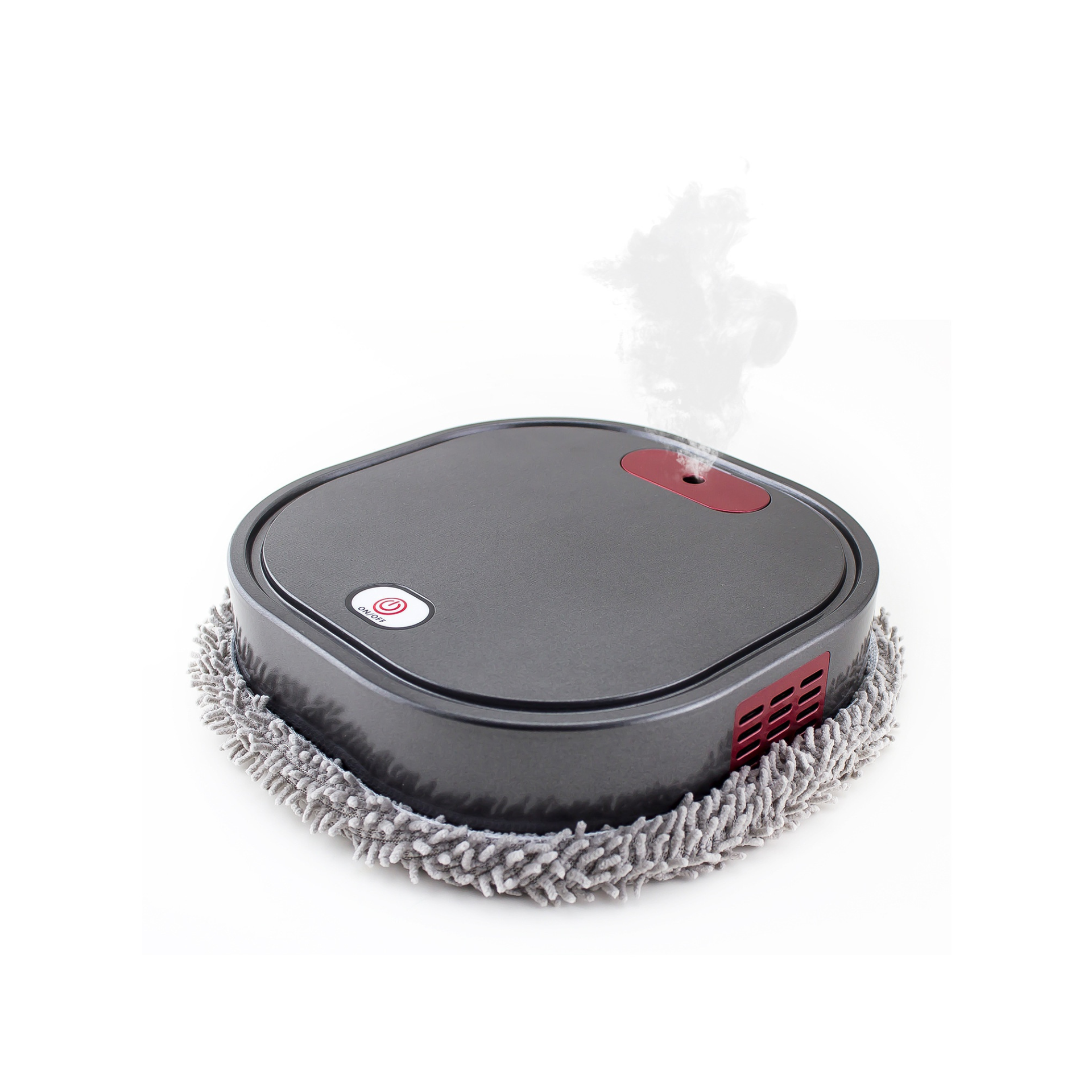 Smart Robot Mop, Auto Floor Cleaner with Humidifying Mist & UV Light Sterilization, Slim 6cm Design, Dry/Wet Mopping, Quiet Operation, 90-Min Battery Life