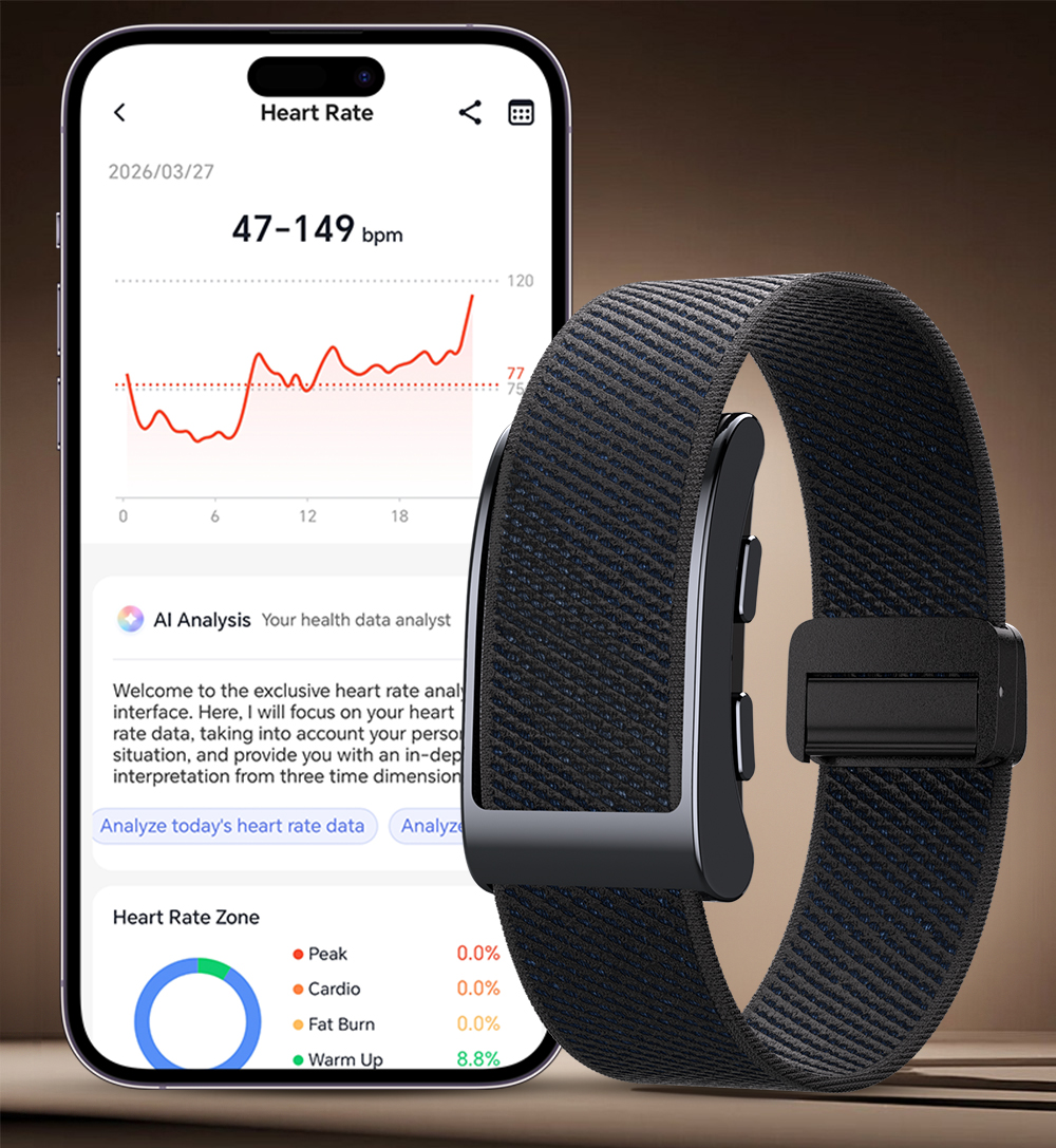 VIGOR schermloze GPS-gezondheidstracker smartband