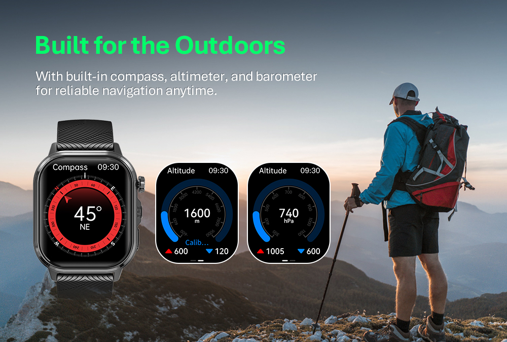 CARDIGO ECG+GPS Premium Professionele Smartwatch - Gezondheids- en fitnesstracker