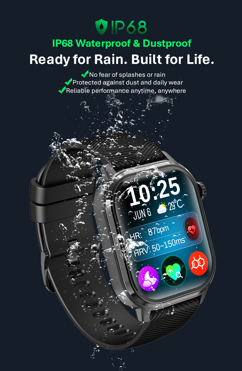 CARDIGO ECG+GPS Premium Professionele Smartwatch - Gezondheids- en fitnesstracker