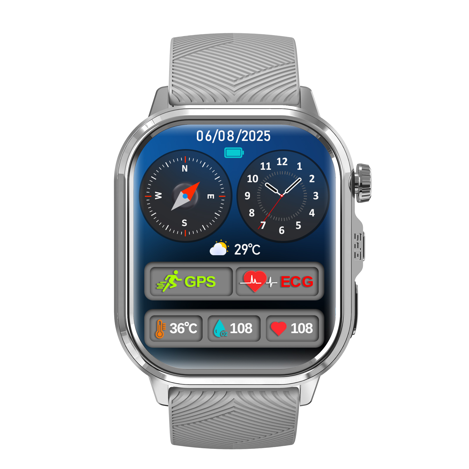 CARDIGO ECG+GPS Premium Professionele Smartwatch - Gezondheids- en fitnesstracker