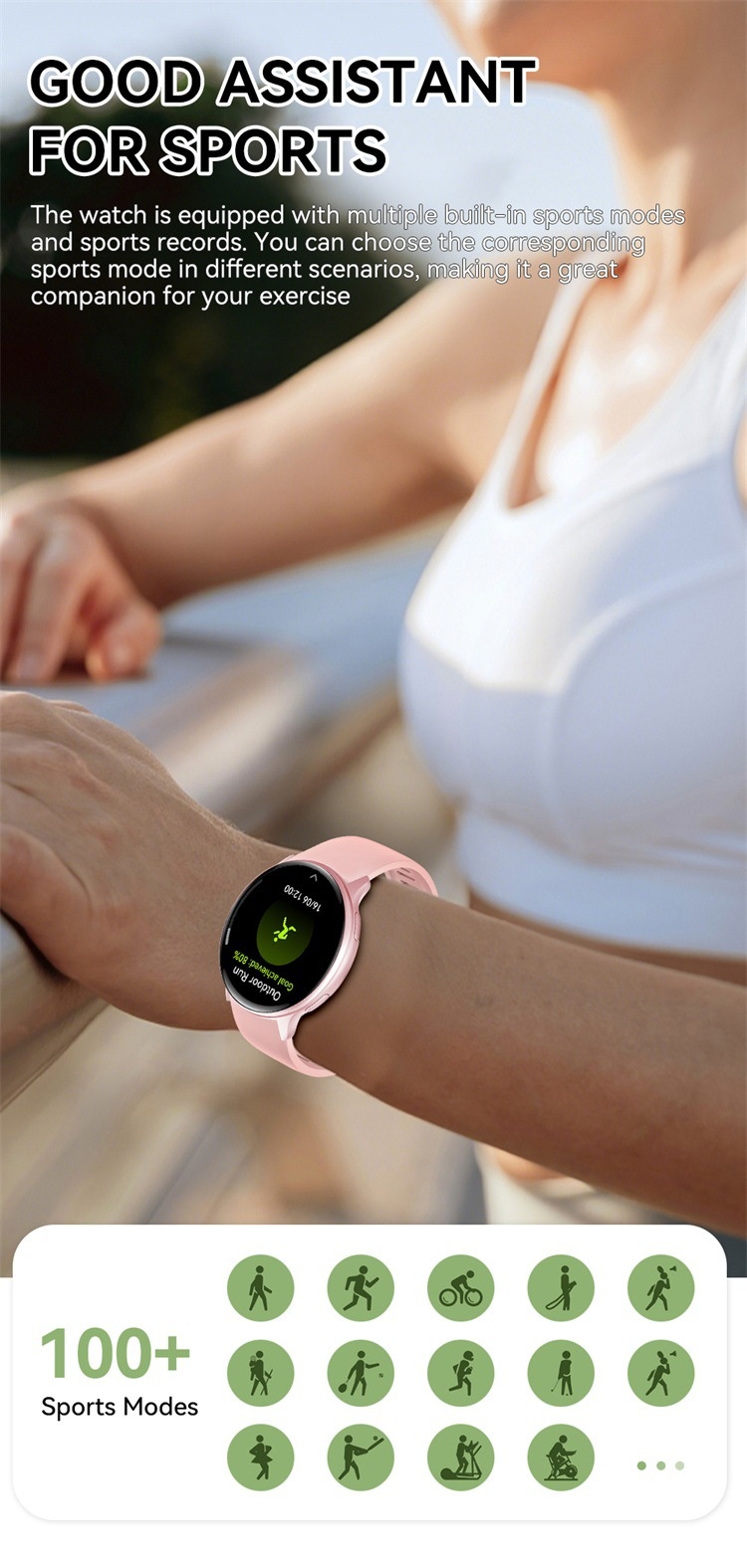 VG53 Pro GPS Smartwatch - 1,43 inch AMOLED fitness tracker