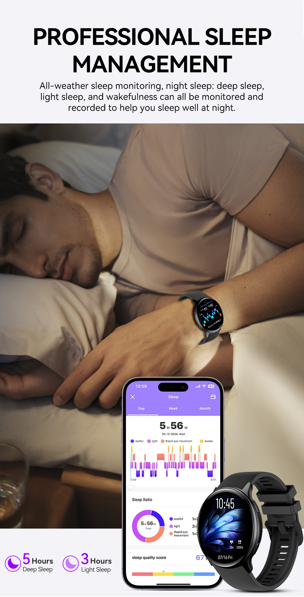 VG53 Pro GPS Smartwatch - 1,43 inch AMOLED fitness tracker