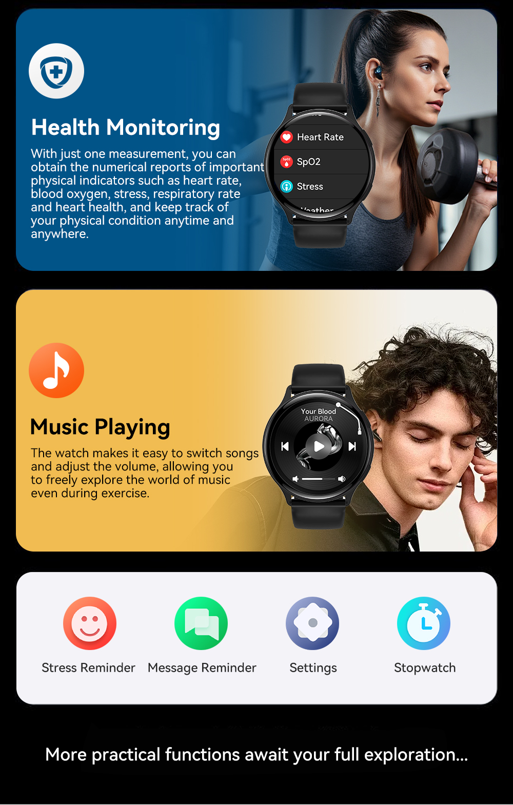 VG53 Pro GPS Smartwatch - 1,43 inch AMOLED fitness tracker