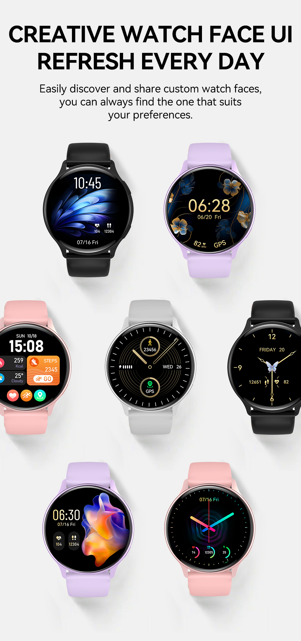 VG53 Pro GPS Smartwatch - 1,43 inch AMOLED fitness tracker