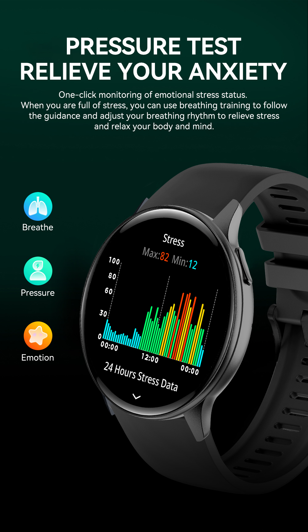 VS41 Smartwatch with AMOLED Display & Health Tracking