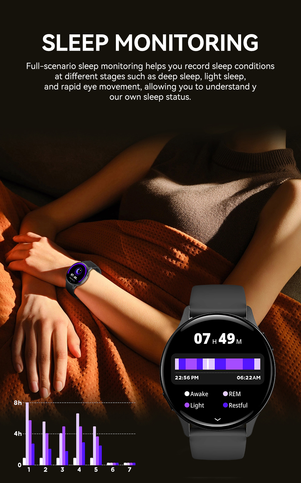 VS41 Smartwatch with AMOLED Display & Health Tracking